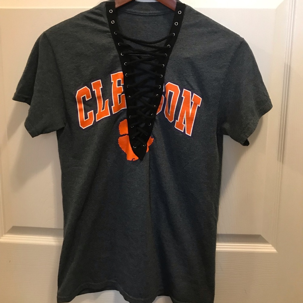 Lace up Clemson University T-shirt